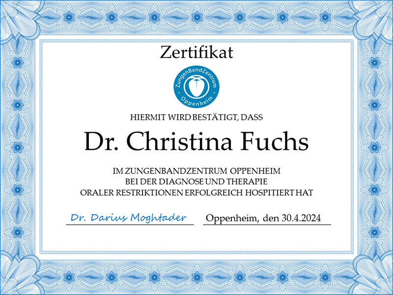 Dr. Fuchs bildet sich fort